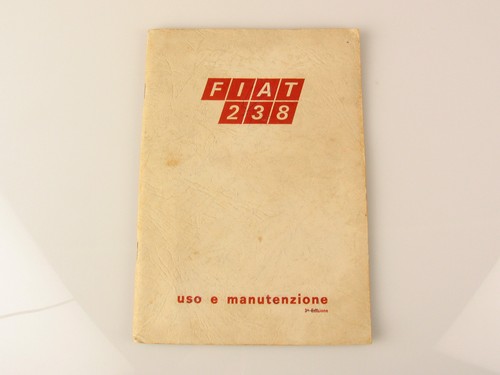 Fiat 238 manuale uso - 238,