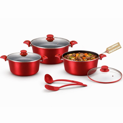 Set casseruole milena rosso - milena,