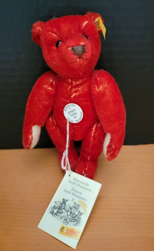 Orsacchiotto rosso steiff - orsacchiotto,