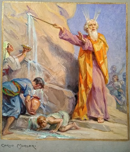Quadro carlo morgari mosè - carlo,