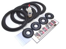 Kit riparazione schiuma altoparlanti KEF 104/2 - incl. Tappi antipolvere a ciambella - 4A8+4Ciambella