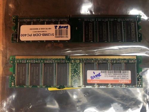 Due ram ddr pc400 512 - ddr, mb