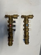 Collettore di distribuzione Caleffi in ottone 3 attacchi