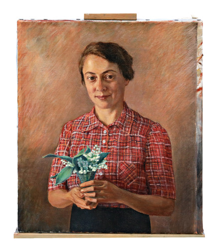 Ritratto donna con - ritratto, mughetto