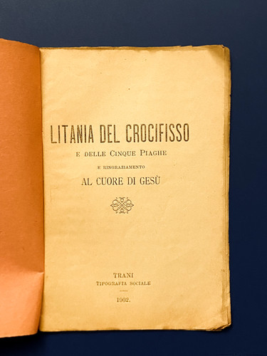 Litania del crocifisso delle - litania,