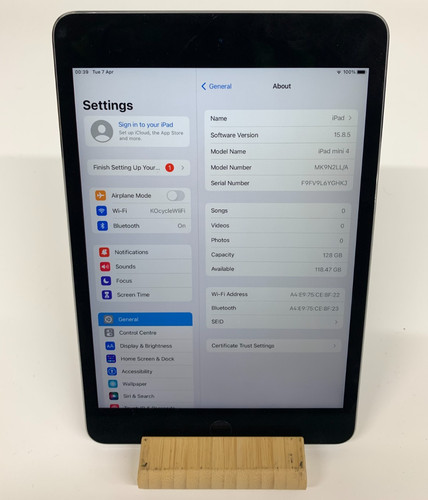 Apple ipad mini 128gb - ipad, 4