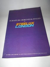 Vintage 1972 Steelux London Furniture Catalogue Designed & Styled by STEELUX C44