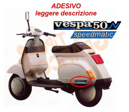 Adesivo targhetta vespa n - adesivo, 50