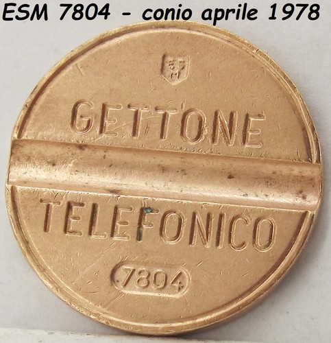 1978 gettone telefonico esm - 1978,