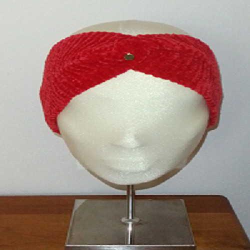 Fascia per capelli rossa - per,
