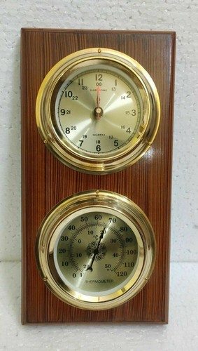 Antico orologio nautico legno - antico,