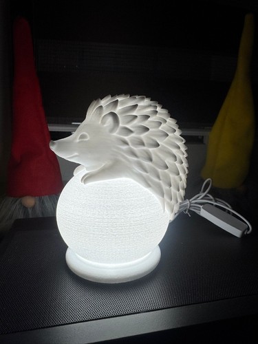 Lampada riccio con sfera - lampada,