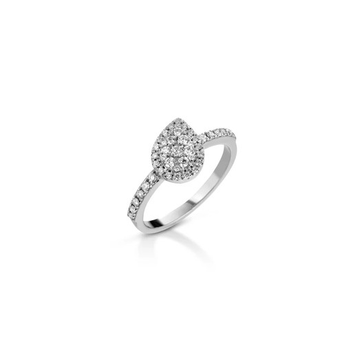 Anello goccia oro - goccia,