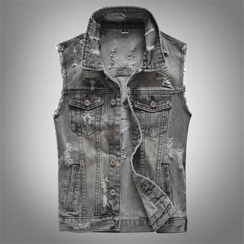 Gilet uomo grigio - , invecchiato