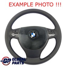 BMW F01 F02 F07 GT F10 F11 NUOVO Volante in pelle nera filettature M-tricolore