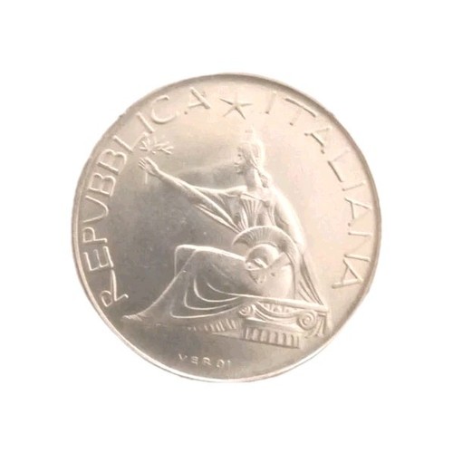 Moneta 500 lire - lire, d'argento