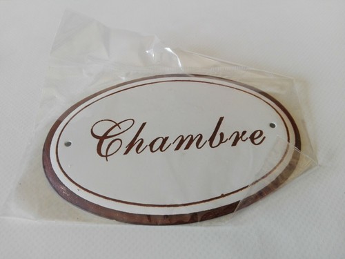Placca metallica chambre - placca, "chambre"