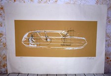 BATTISTA E SERGIO PININFARINA SERIGRAFIA FIRMATA E NUMERATA DEL 1975 