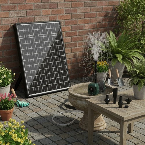 Fontana solare laghetto 20w - fontana,