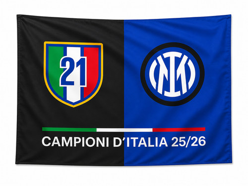 Bandiera inter scudetto 26 - bandiera,