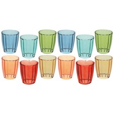 12pz Bicchieri colorati in