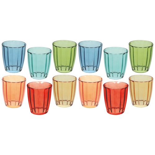 12pz bicchieri colorati - 12pz,