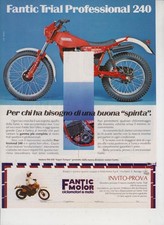advertising Pubblicità-MOTO FANTIC TRIAL PROFESSIONAL 240 1981 MOTOITALIANE