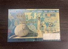 Ticket Final UEFA Champions League 1996 Juventus Ajax Biglietto Invito Finale