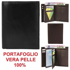 PORTAFOGLIO UOMO VERA PELLE