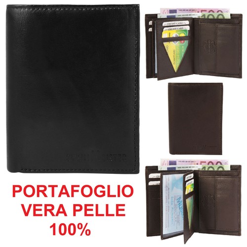 Portafoglio uomo vera pelle - uomo,