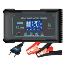 Intelligente Carica Batterie per Auto Moto 12V/24V 20A, Professionale Rapido Car