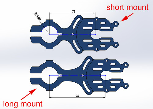 Supporto motore calibro - , cnc