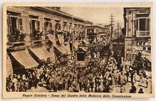 Cartolina Reggio Calabria Madonna Consolazione festa animata paesaggistica T14