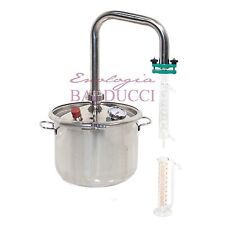 Alambicco Estrattore da 12 L acciaio inox corrente di vapore per oli essenziali