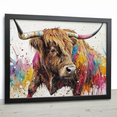 Acquerello splash art - art, highland