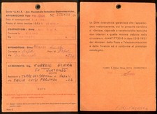 ANTICHE RADIO 1951-GARANZIA-APPARECCHIO RADIORICEVENTE-FIMI/PHONOLA