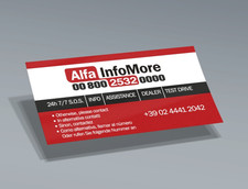 ADESIVO ALFA ROMEO INFO MORE - 7,8x4 cm