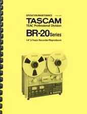 Tascam BR-20 Registratore a nastro MANUALE DEL PROPRIETARIO e MANUALE DI SERVIZIO