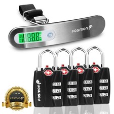 Bilancia da viaggio sospesa peso valigia borsa lucchetto combinazione omologata TSA