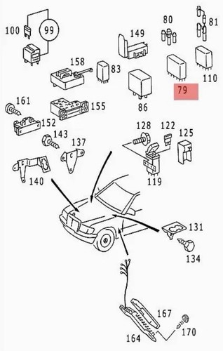Mercedes w124 diesel rele - w124,