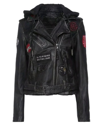 Edgy giacca pelle mod - be,
