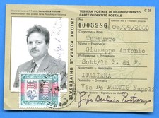 TESSERA RICONOSCIMENTO POSTALE