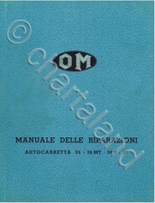 TRATTORE Autocarretta OM 35-36MT-36P-37 1939 Manual Riparazione DVD