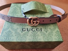 Cintura Donna Gucci Vera Pelle 95cm GG Marmont