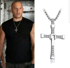 Collana Croce Dominic Toretto Fast And X Furious Vin Diesel Auto Corsa Dom