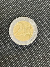 Moneta 2 Euro,omino stilizzato