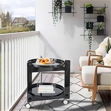 Comodino moderno nero 2