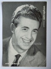 IVO CARLINI Astraphon Framez dischi cantante cartolina discografica foto 