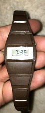 Orologio digitale uomo Texas Instruments serie 550 marrone vintage raro