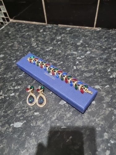 Set bracciale orecchini - e,